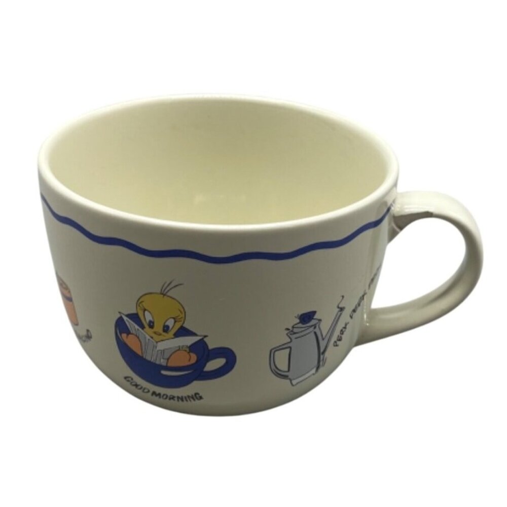 Warner Bros. Studio Store Tweety, Bugs Bunny & Sylvester Ceramic Mug READ